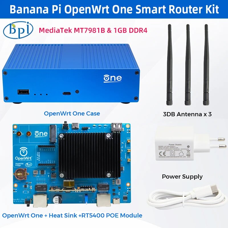 Banana Pi OpenWrt One маршрутизатор, US — фото 1