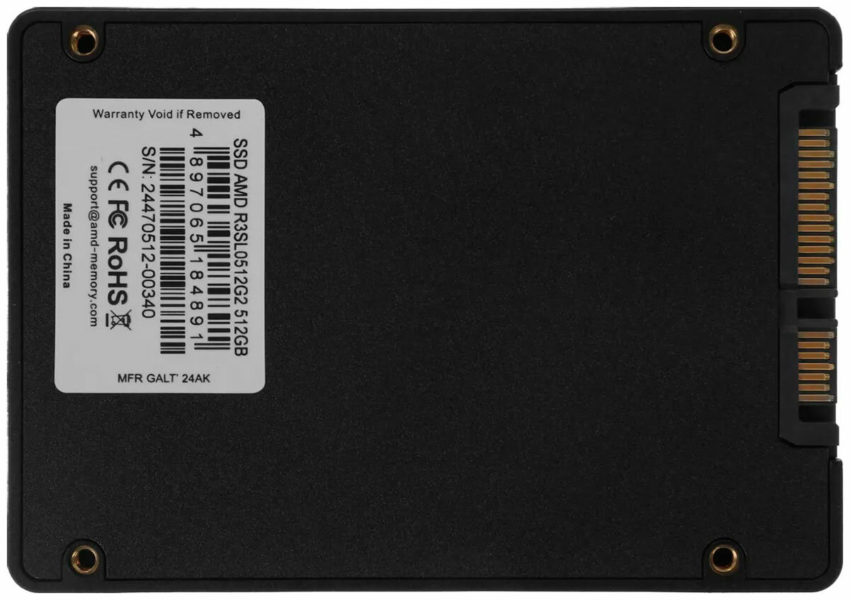 SSD накопитель AMD 512Gb R3 Series SATA (R3SL0512G2) — фото 1