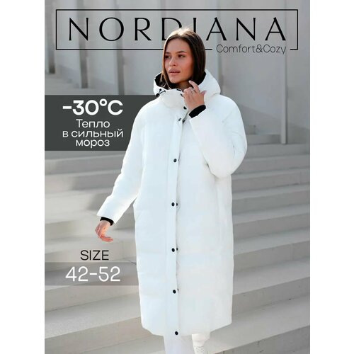 фото Пуховик nordiana, размер s, белый