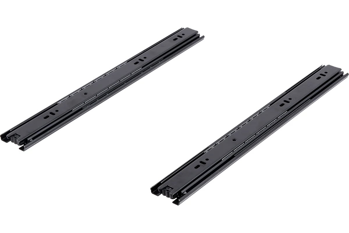 SAMET Шариковые направляющие SO CLASS Black накладные  46 мм без доводчика  400 мм 115289