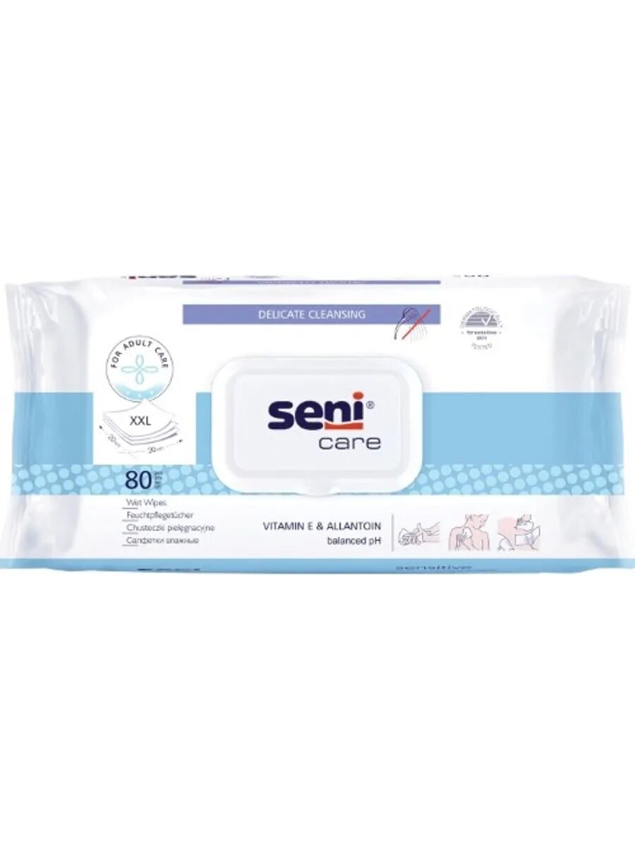 Seni care салфетки влаж с вит е n80