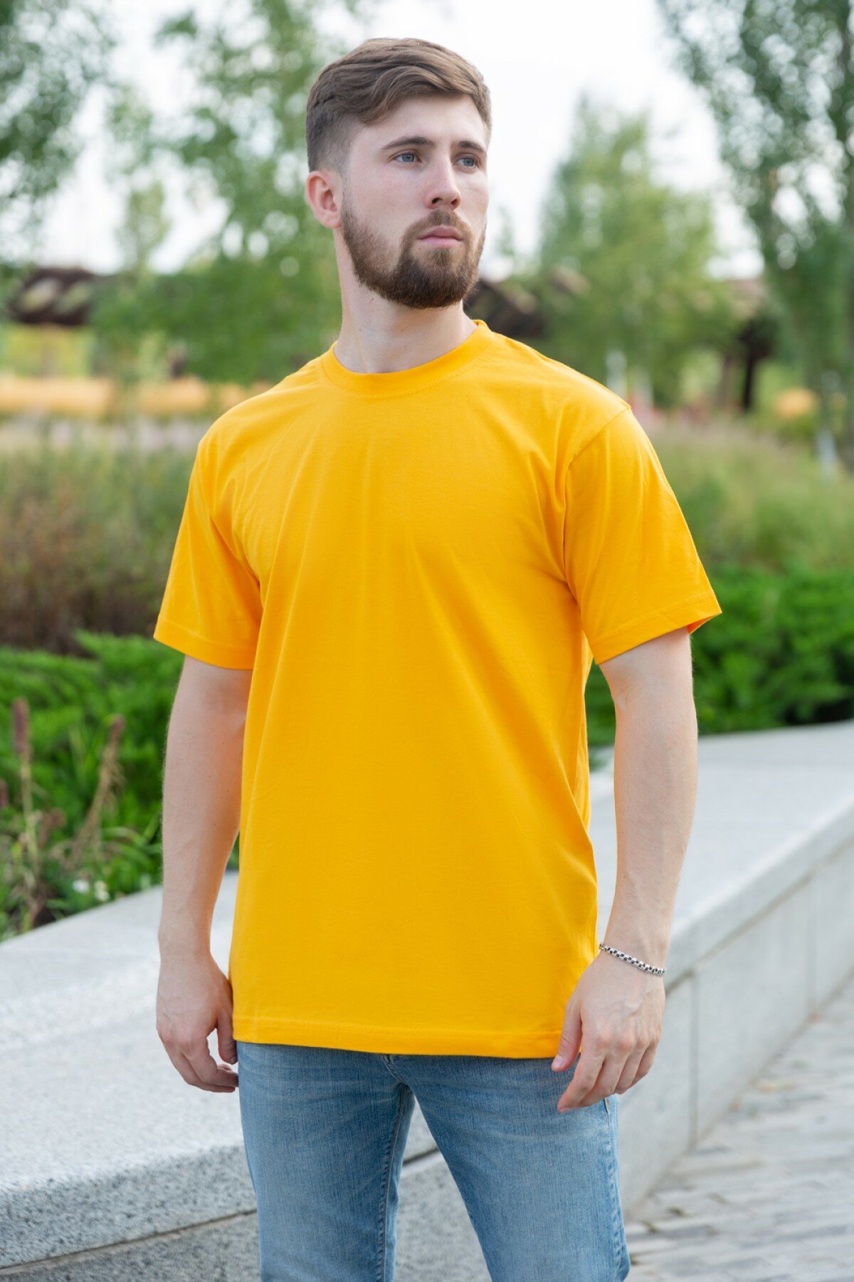 Футболка Магазин Толстовок, размер L-50-Unisex-(Мужской), желтый