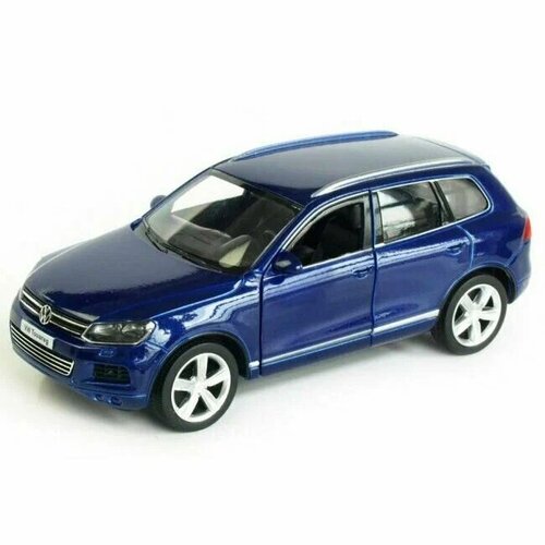 фото Машинка welly 1:31 volkswagen touareg, цвет синий, 39877cw