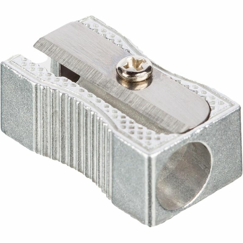 Точилка Attache металлическая, клиновидная, 1 отверстие, Economy (958601)