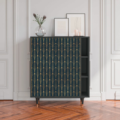 Изображение товара Комод - STORYZ - BS6 Flower of the Nile, Размер - 94 x 110 x 41 см, Цвет корпуса - , Антрацит