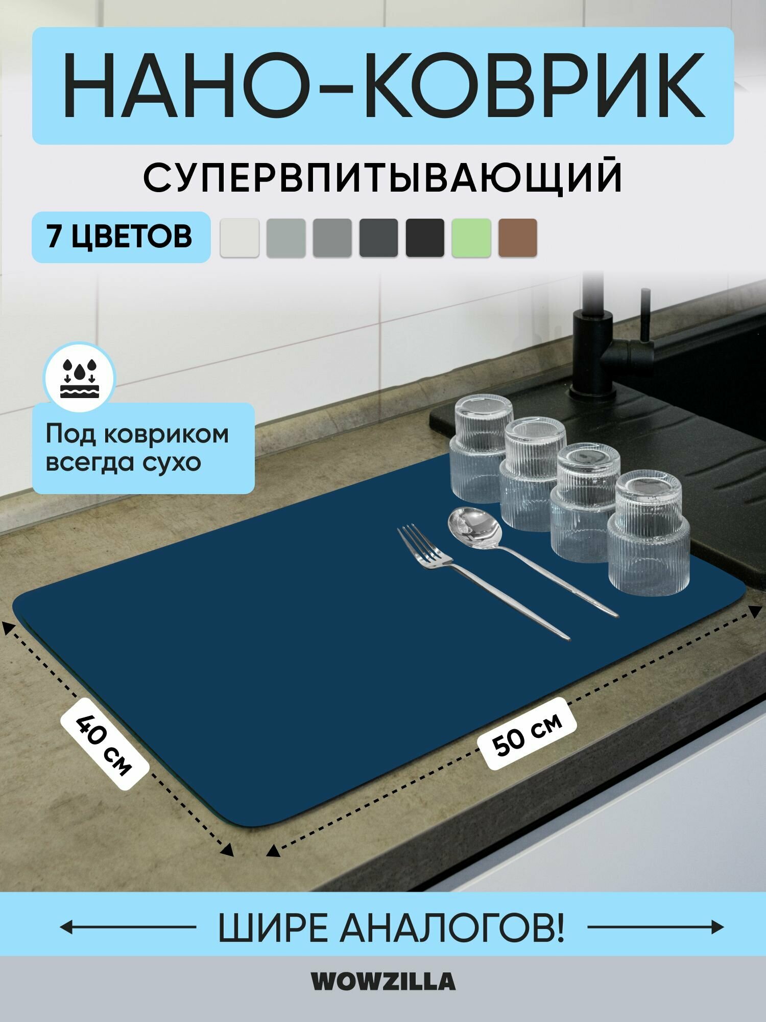 Коврик для сушки посуды