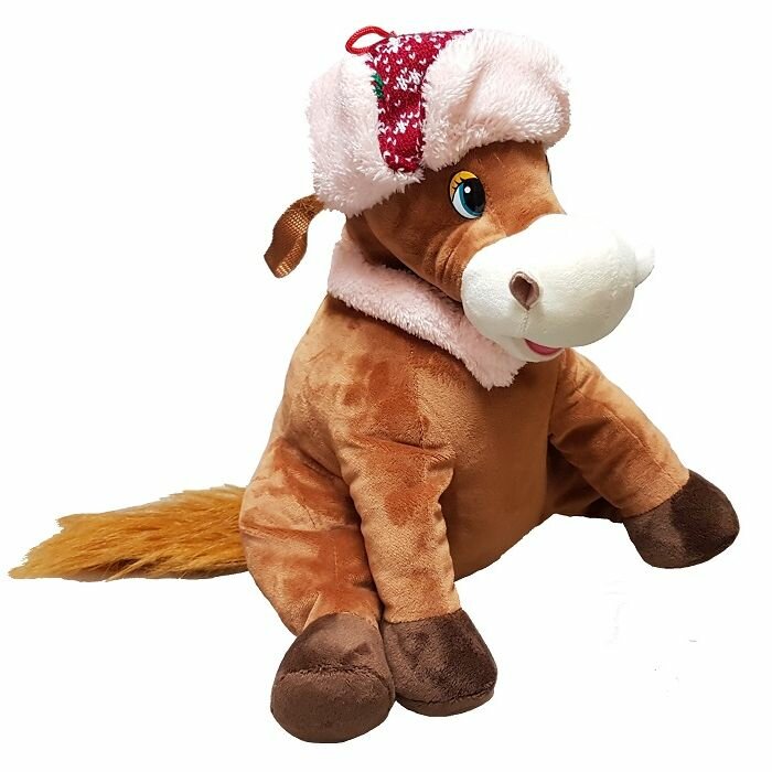 Мягкая игрушка-конфетница для подарков и конфет / Новогодняя упаковка 1200 г 