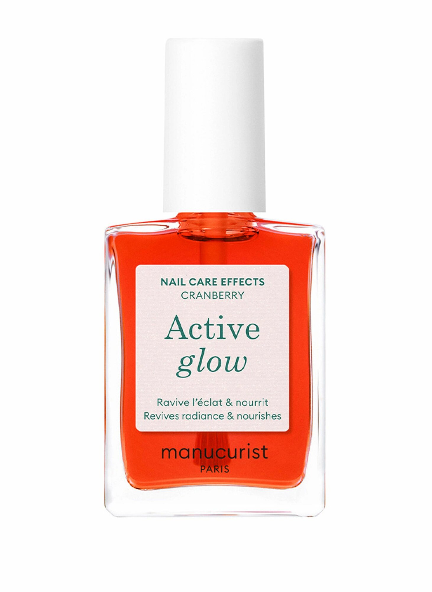 Manucurist Лак для ухода с эффектом глянца 15 мл ACTIVE GLOW CRANBERRY