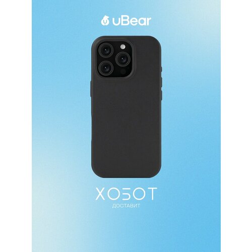 фото Чехол ubear capital leather case для iphone 16 pro черный