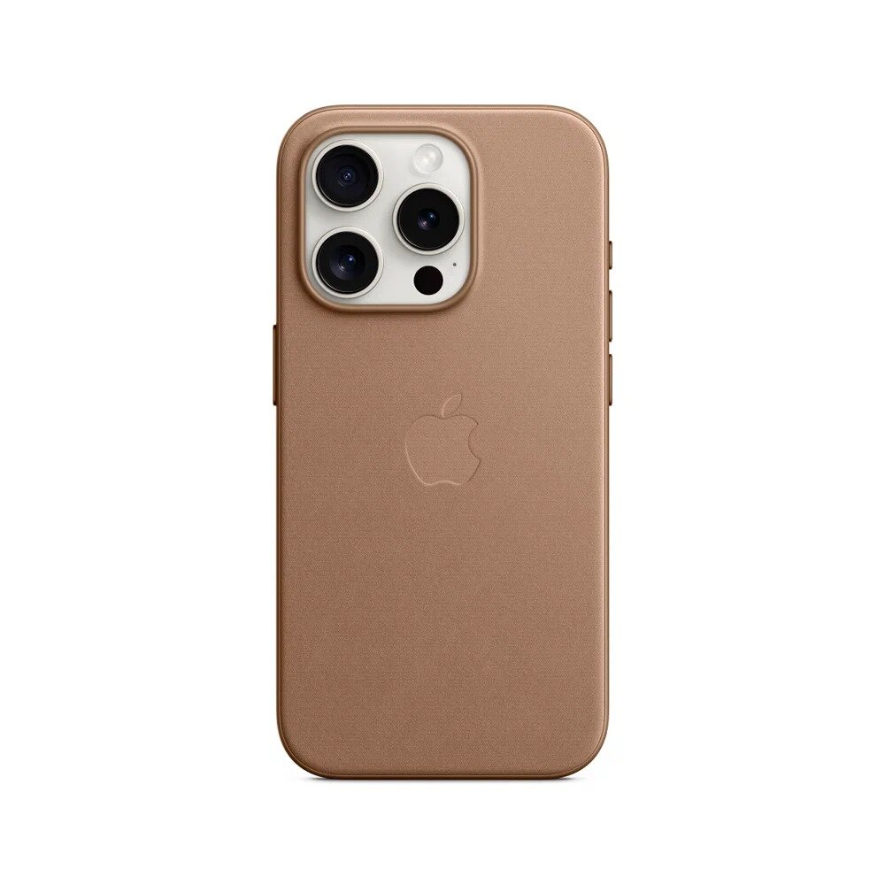 Чехол из микротвила MagSafe для iPhone 15 Pro / FineWoven Case Taupe / Бежевый — фото 1