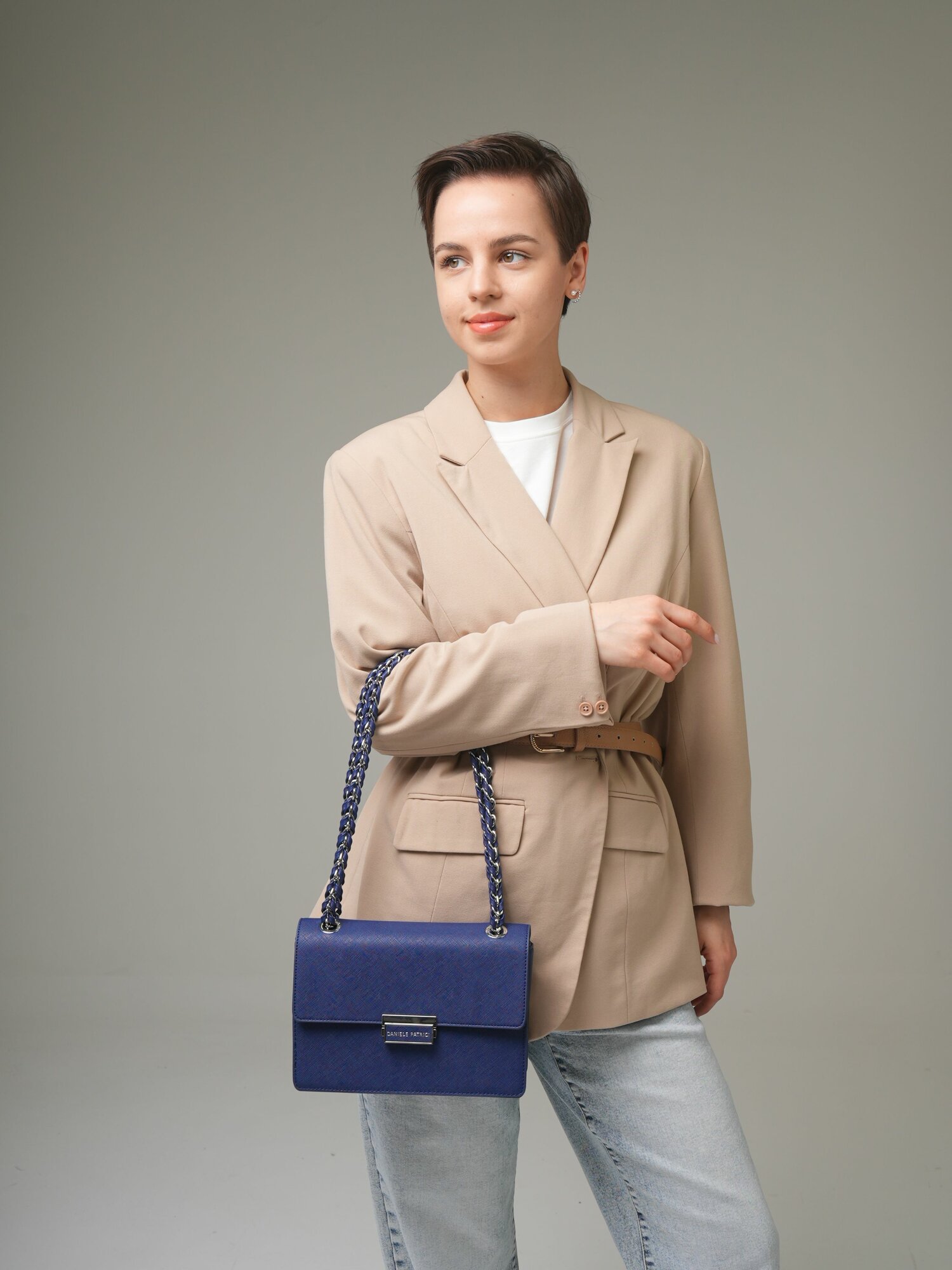 Сумка клатч Daniele Patrici, синий — фото 1