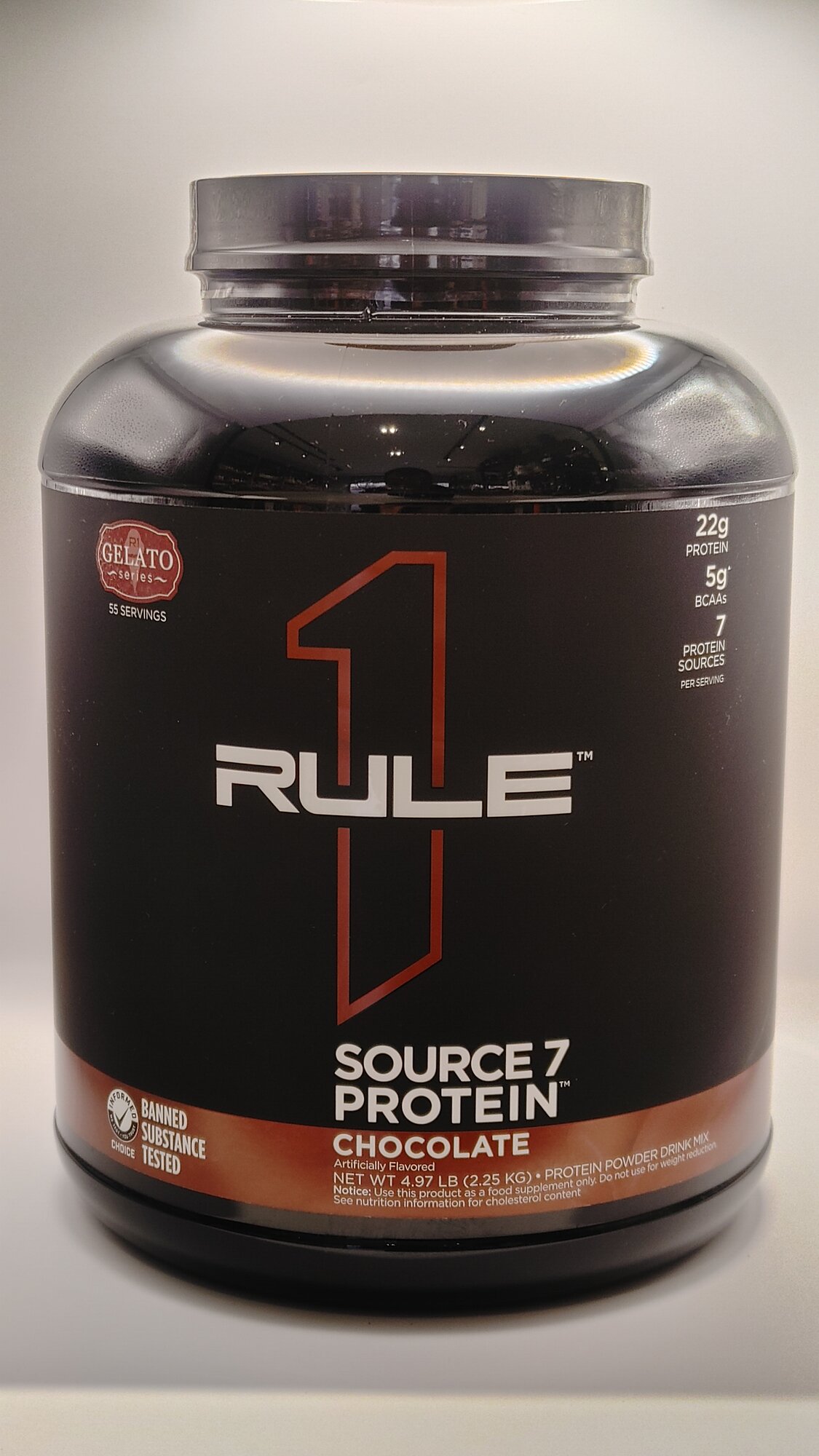Протеин Rule 1 "SOURCE7 PROTEIN", мультикомпонентный, шоколад, 2.26 кг