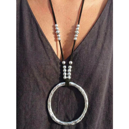 Колье OTOKODESIGN, длина 70 см, серебряный