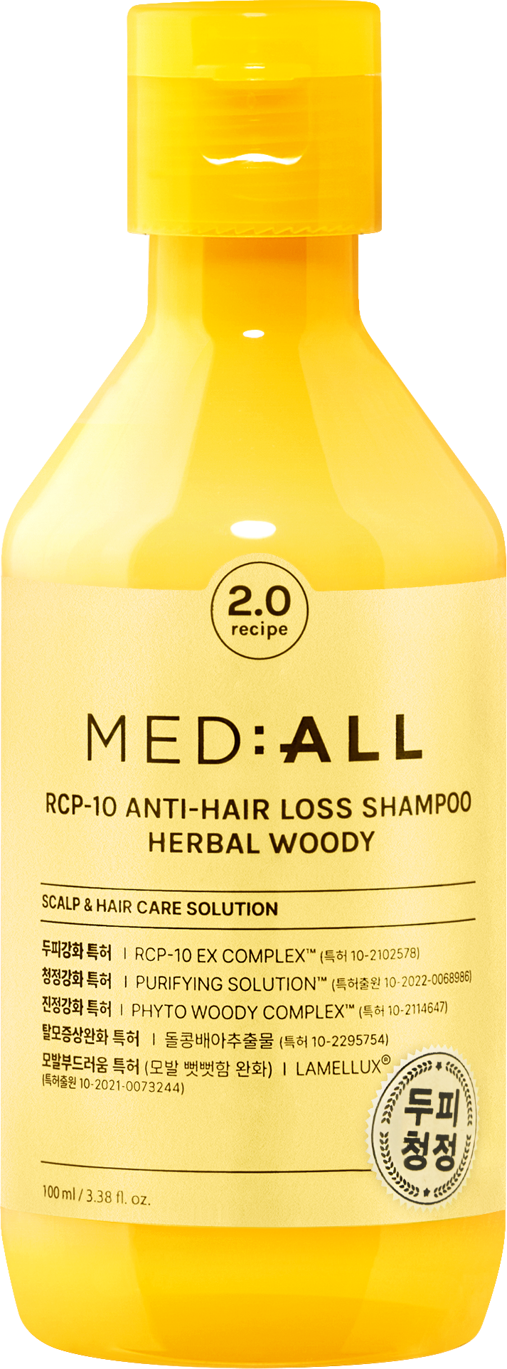 MED:ALL Шампунь RCP-10 для восстановления роста волос Древесные травы, 100 мл, 
