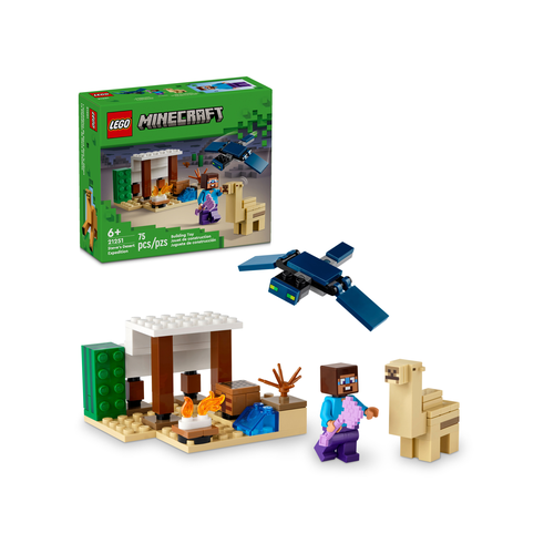 Конструктор LEGO Minecraft 21251 Steve's Desert Expedition, 75 дет. lego lego minecraft дом свинья