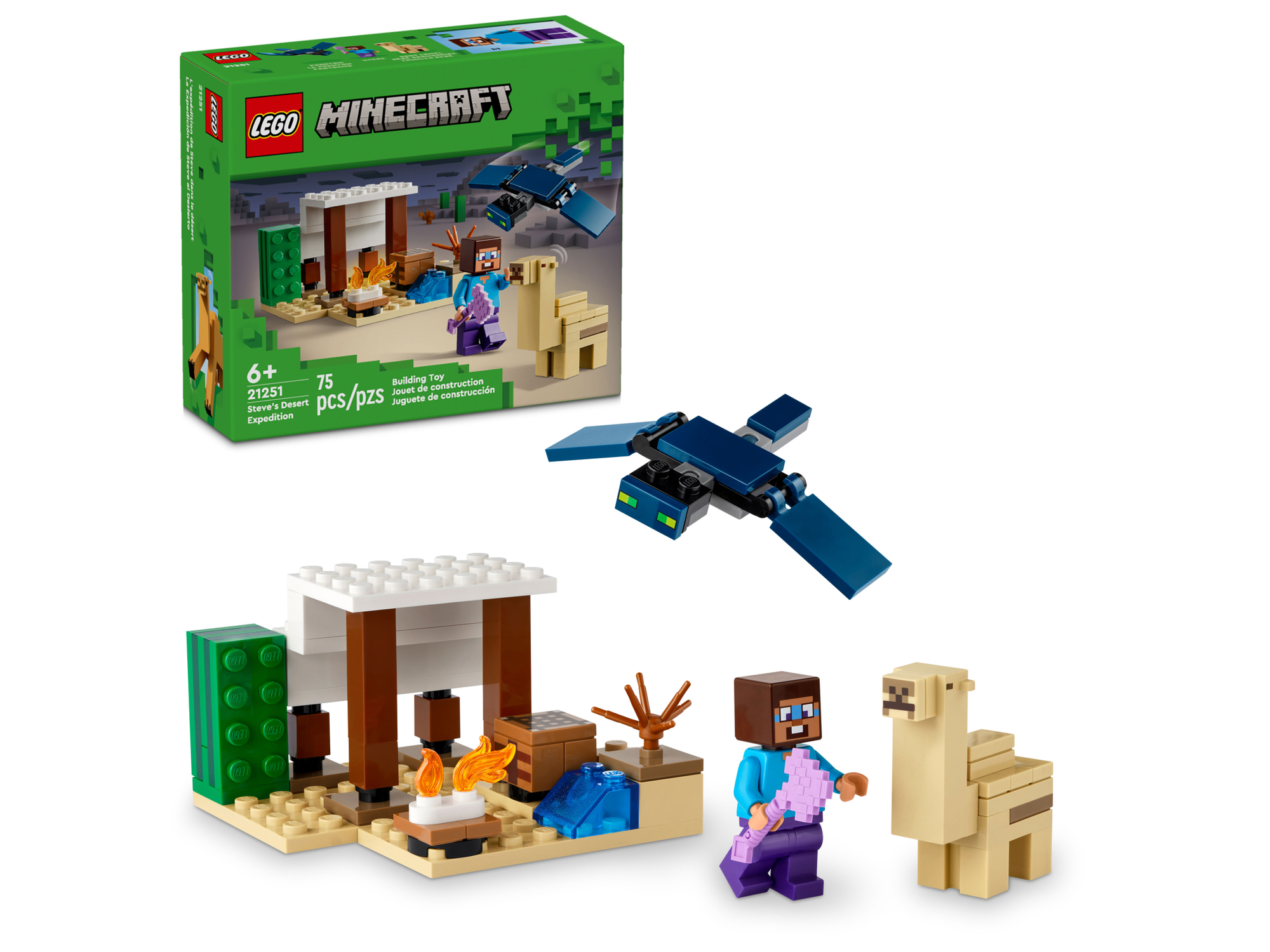 Конструктор LEGO Minecraft 21251 Steve's Desert Expedition, 75 дет.