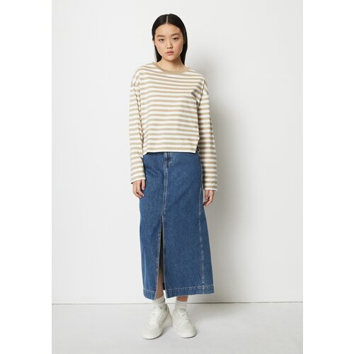 фото Лонгслив marc o'polo, размер m, бежевый, белый