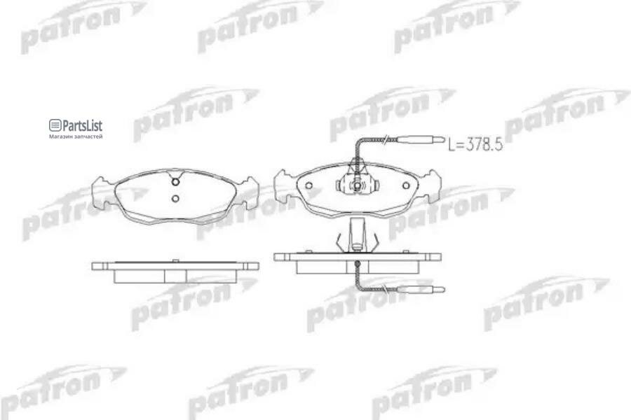 Тормозные колодки Patron - фото №4