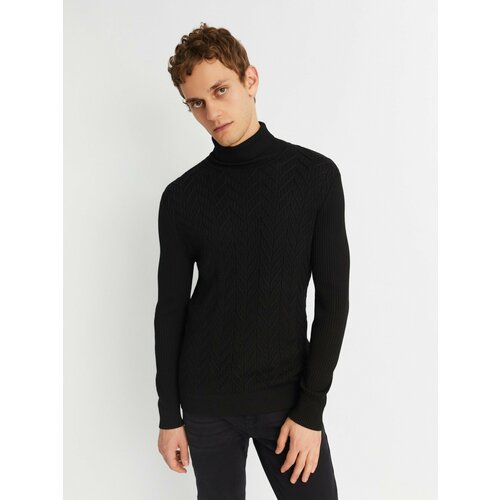 фото Водолазка zolla, размер m, черный