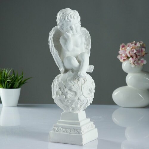 Фигура садовая Ангел на шаре малый / М- Д 251 садовая фигурка ангел девушка на шаре задумчивый н 33 см