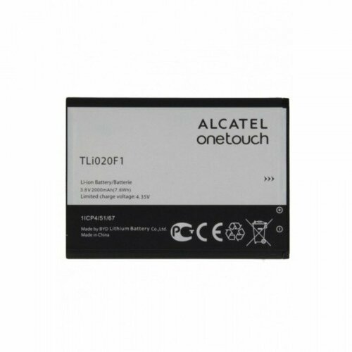 Аккумулятор (АКБ) для Alcatel OT-5045D OT-5010D OT-5042D (TLi020F1) тех. упак. OEM аккумулятор для alcatel ot 5010 pixi 4 ot 6036 idol 2 mini s ot 7041 pop c7 и др tli020f tli019b2 tli020f1