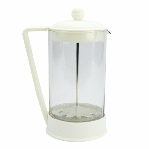 Чайник заварочный ND Play Френч-пресс с ситечком и крышкой белый 1100 мл 306074 459₽