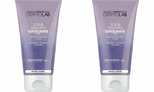 DermoLab Скраб для лица нежный Gentle Exfoliating Scrub, 150 мл, 2 шт