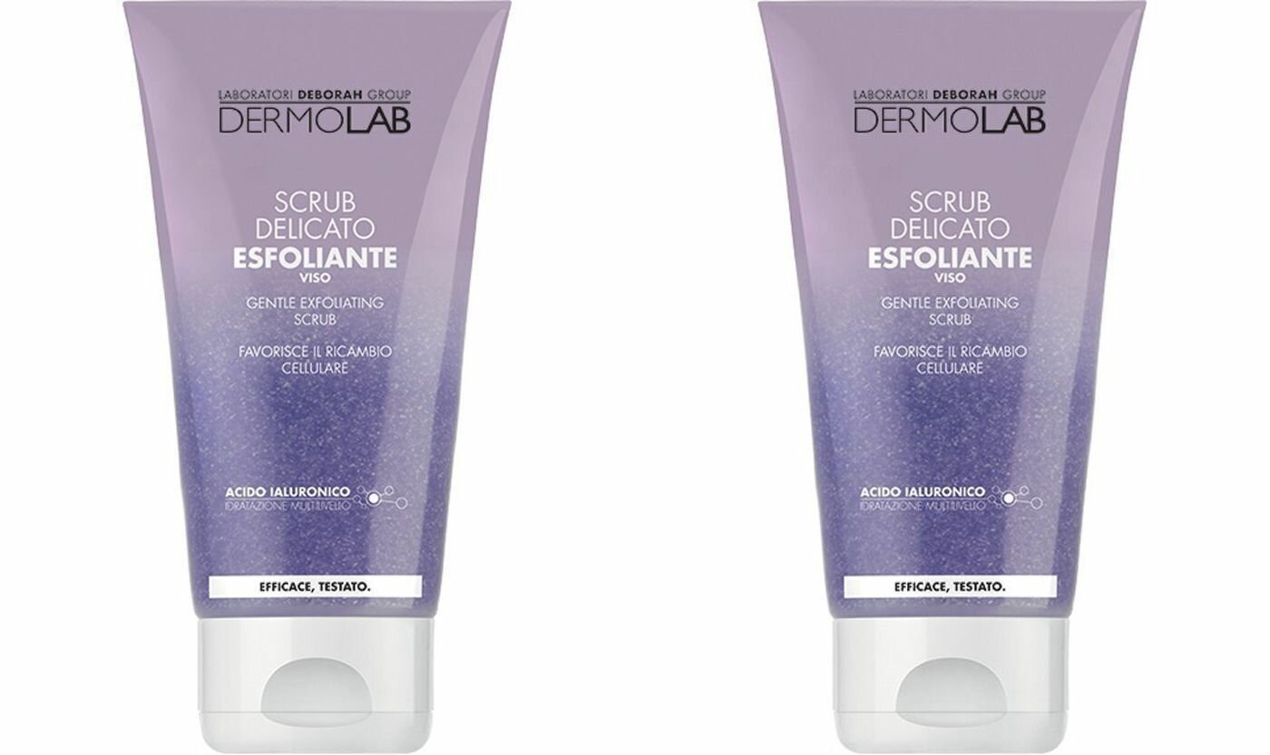 DermoLab Скраб для лица нежный Gentle Exfoliating Scrub, 150 мл, 2 шт