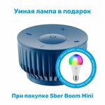 Умная колонка SberBoom Mini синий и Умная Лампа SLS LED01 - изображение