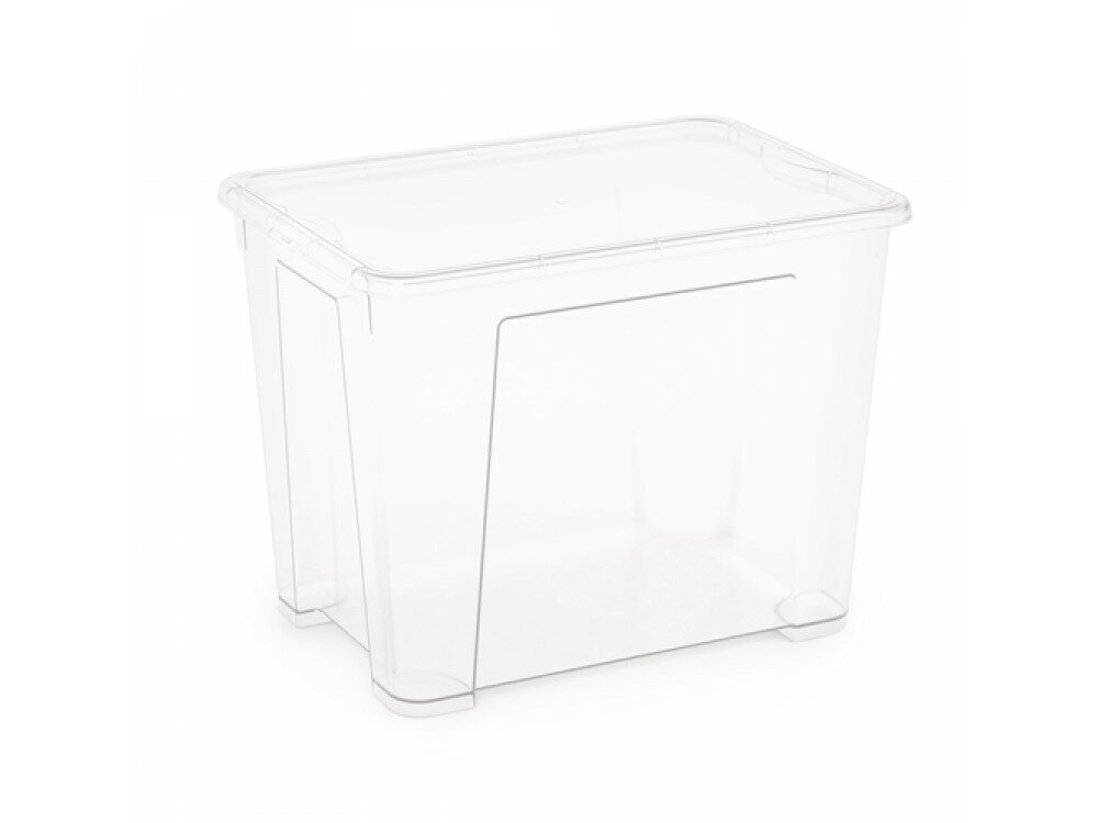 Контейнер пластиковый универсальный с крышкой для хранения вещей и продуктов, объем 22 л