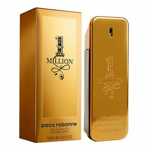 Paco Rabanne туалетная вода 1 Million, 100 мл, 100 г (ref.48)