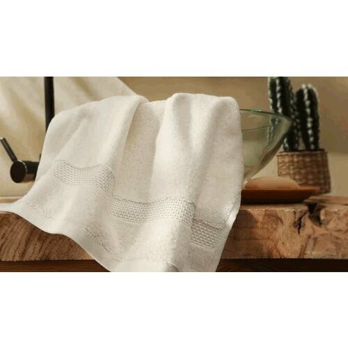 Полотенце махровое для руки лица FAVO ECRU TOWEL 30X50 см, экрю, Турция