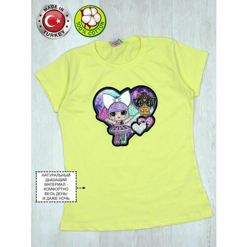 фото Футболка basak, размер 128, желтый