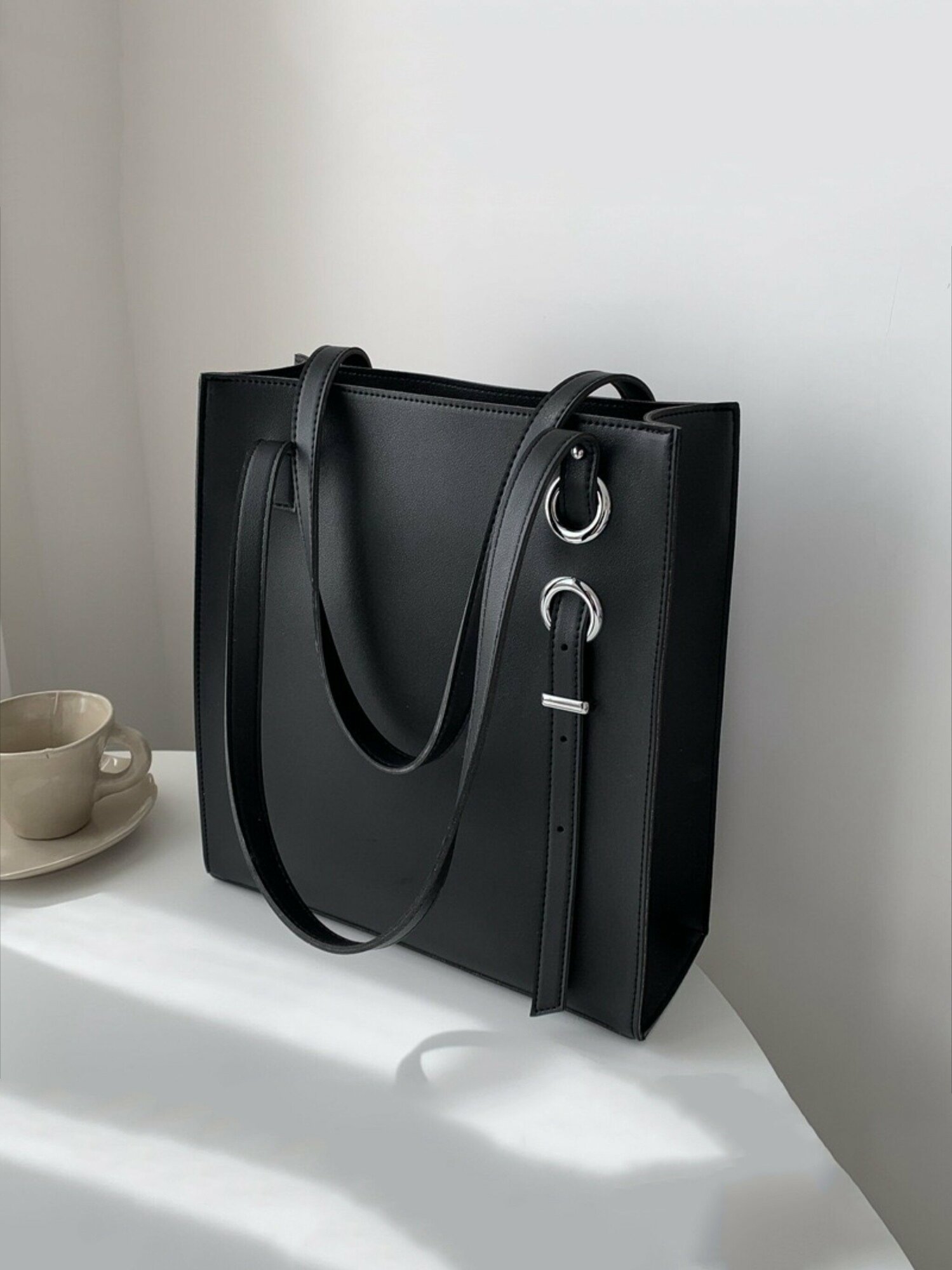 фото Женская сумка-планшет из экокожи DORIZORI Модель 72 Черный/ сумка на плечо женская.