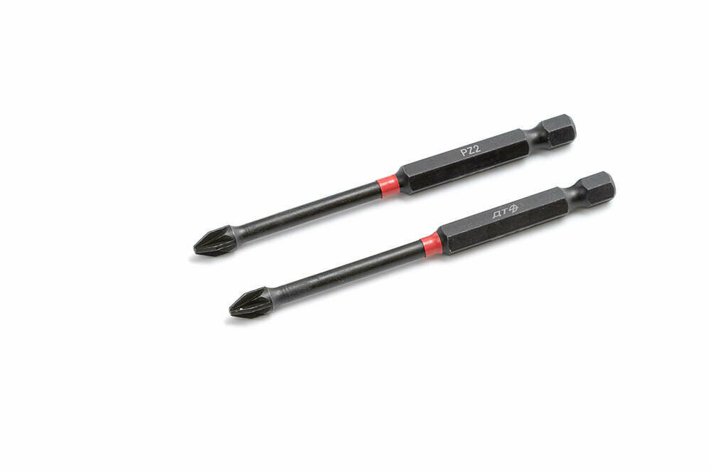 фото 793752 Бита ударная 1/4, PZ2 ? 90 мм, 2 шт. Дело техники 793752
