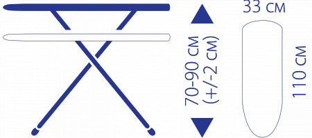 Гладильная доска Hausmann Compact 110x33см - фотография № 10