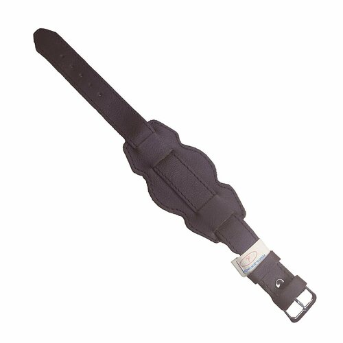 Ремешок Знамя, фактура тиснение, гладкая, диаметр шпильки 1.5 мм, размер 18мм, черный