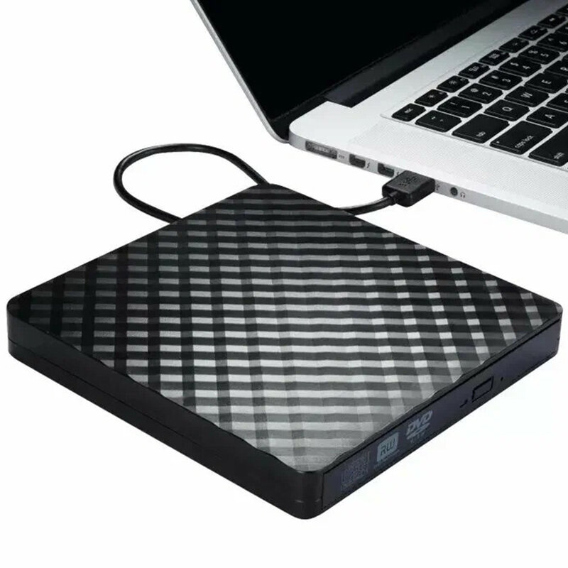 Внешний CD DVD дисковод с чтением и записью картридер для Apple и Windows, оптический привод, USB 3.0 — фото 1
