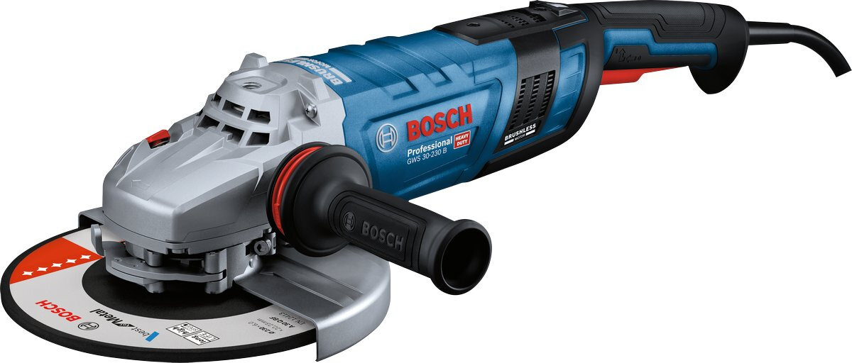 Углошлифовальная машина Bosch GWS 30-230 B 2800Вт 6500об/мин рез. шпин: M14 d=230мм (06018G1000)