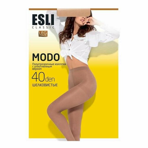 Колготки ESLI, 40 den, размер 3, бежевый колготки esli 40 den размер 3 серый