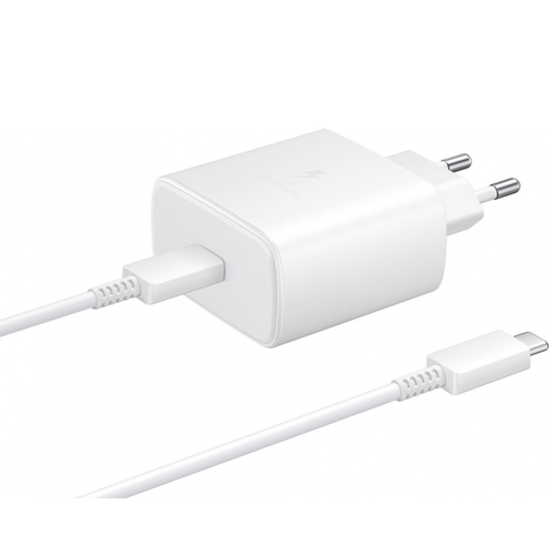 Сетевое зарядное устройство для Samsung с кабелем USB Type-C / Адаптер питания Super Fast Charging / Быстрая зарядка 45W