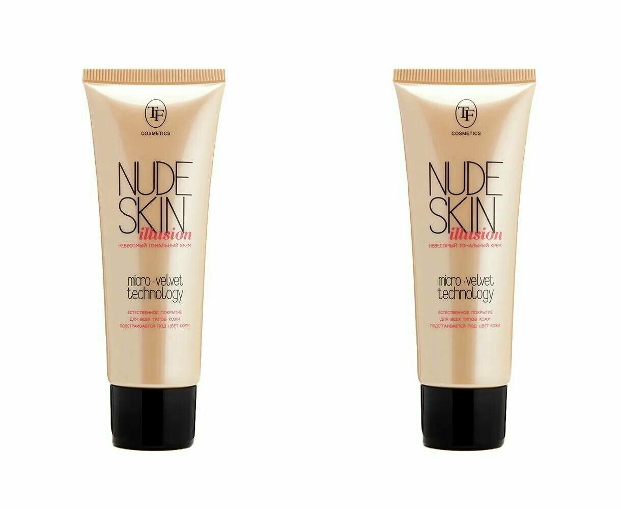 TF Cosmetics Тональный крем Nude Skin Illusion, тон 103 светло-бежевый, 40 мл, 2 шт