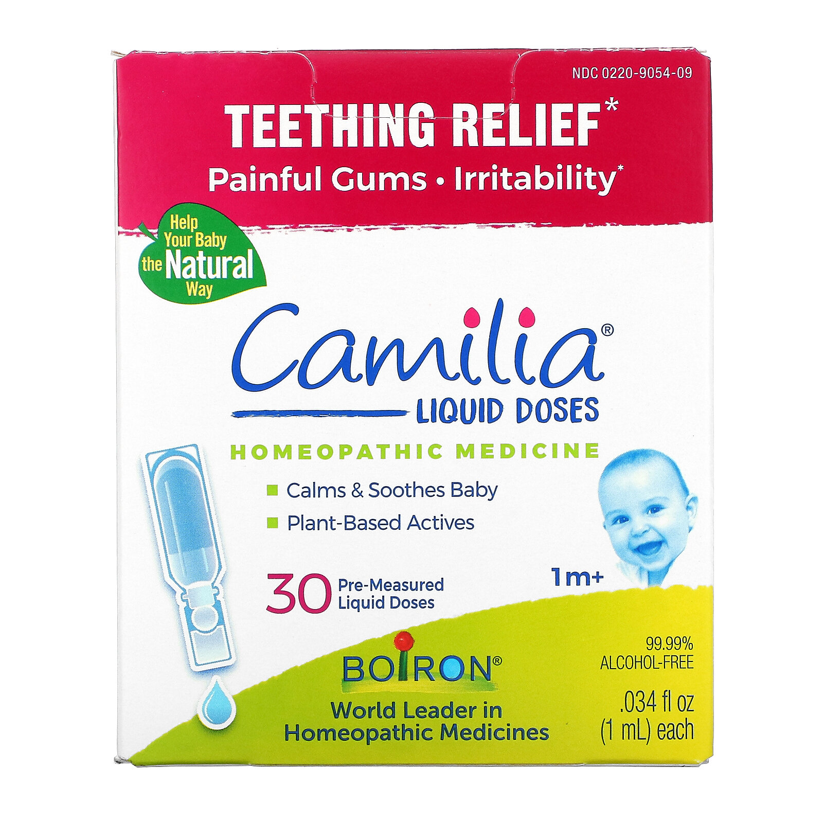 Boiron Camilia средство для снятия боли при прорезывании зубов для младенцев от 1 месяца 30 отмеренных жидких доз 1 мл