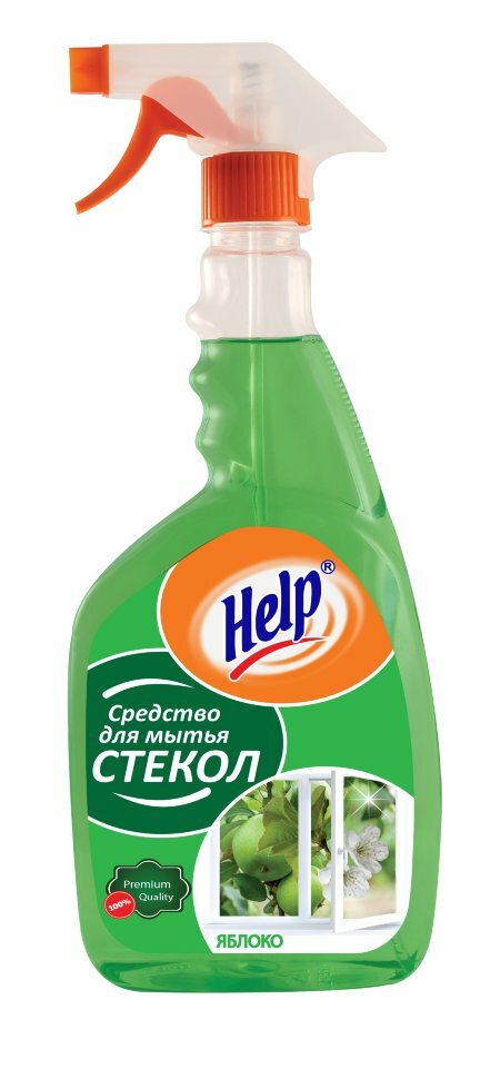 Средство для мытья стекол Help "Яблоко", 750 мл - фотография № 9