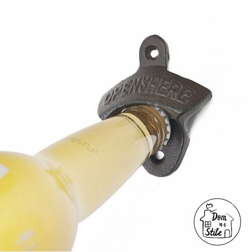 Открывалка чугунная настенная для бутылок ретро стиль открывашка уличная дачная садовая железная подвесная 1470₽