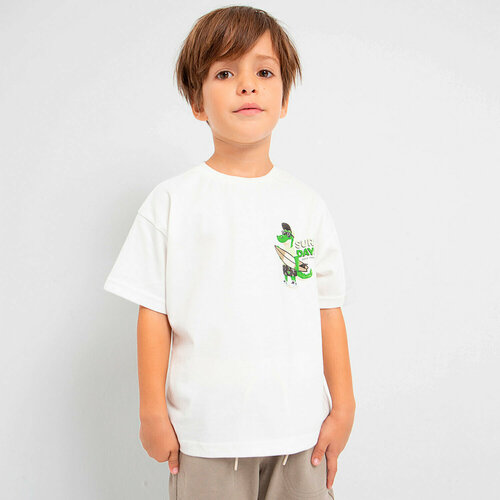 фото Футболка mayoral, размер 5 лет (110 см), белый