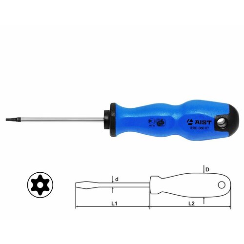 Отвертка Torx наконечник AIST TR7 60мм