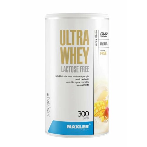 Maxler Ultra Whey Lactose Free 300 гр (Maxler) Манго безлактозный протеин maxler ultra whey lactose free 300 гр кофе