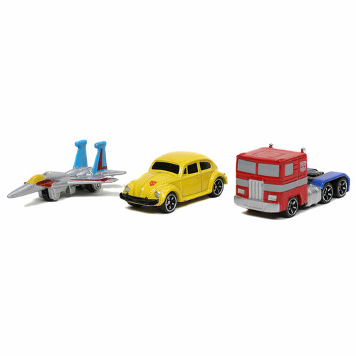 Набор Jada Toys Машинок Трансформеры 1.65 G1 Optimus Prime, G1 Bumblebee VW Beetle, Transformers G1/Starscream 31761