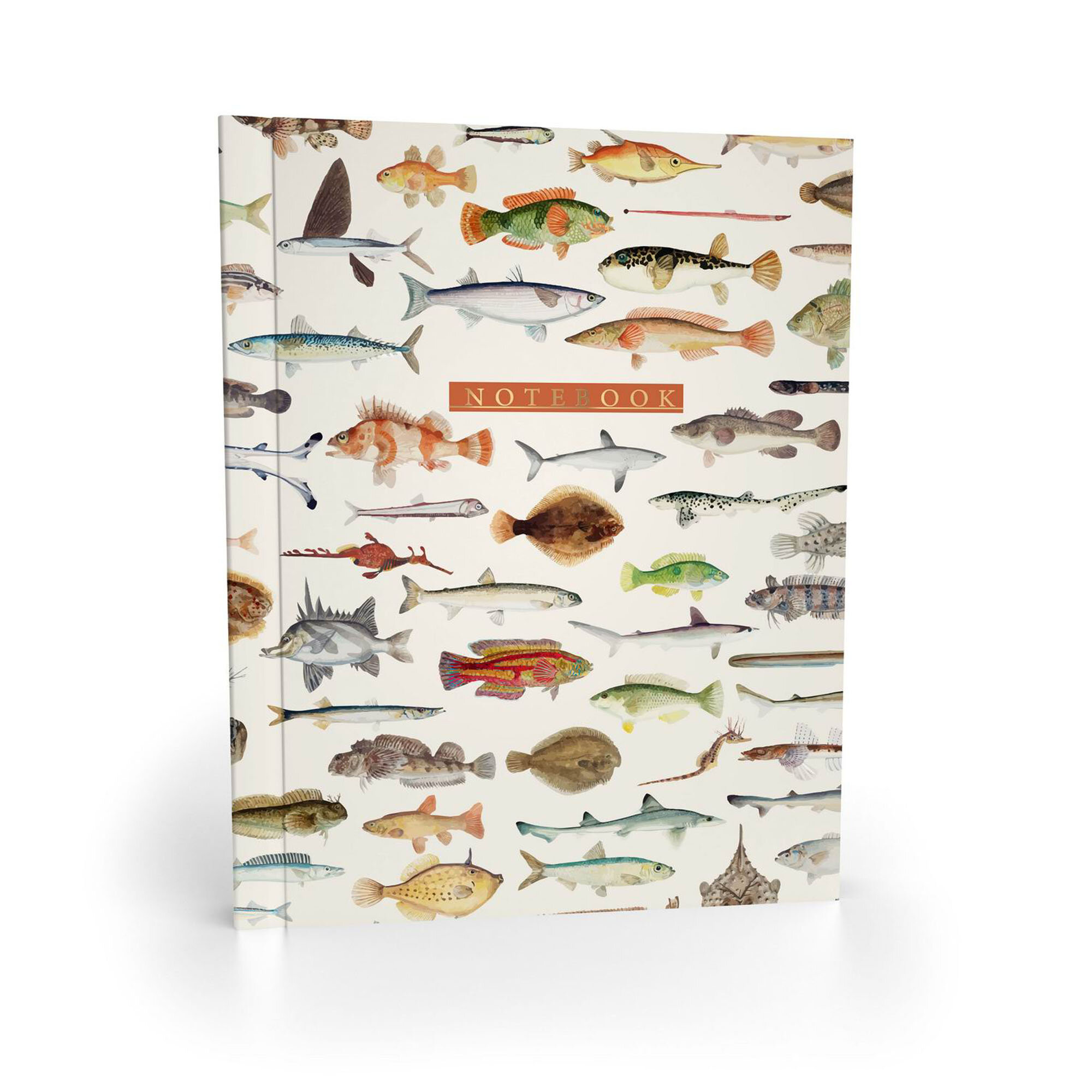Записная книжка "Рыбы" А6+, в клетку,64 л, интегральная обложка, Academy Style,11142